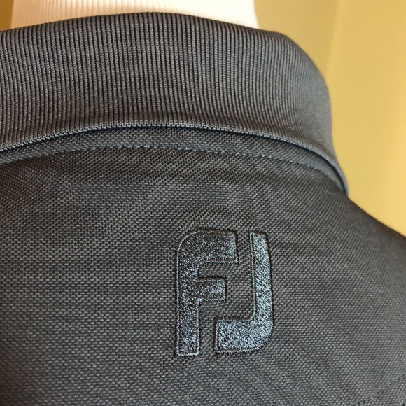 FOOTJOY Size Large Polo Golf PGA Logo Titleist Logo Dark Gray Casual $79 NEW - Picture 8 of 16